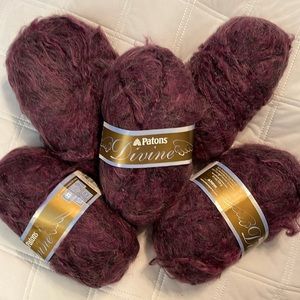 5 skeins of Amethyst Yarn